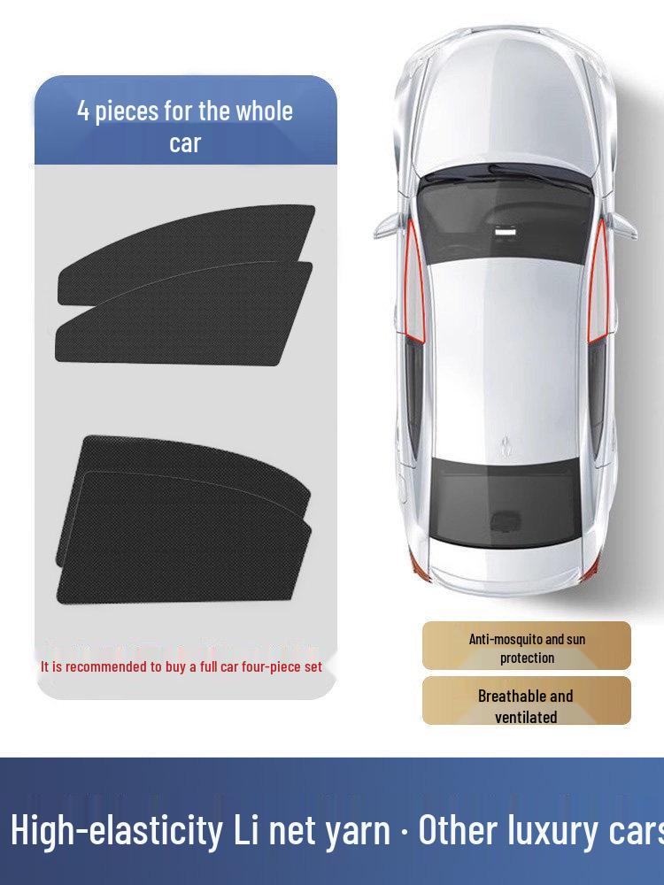 Car Door Mosquito Screen Mesh: Insect-Proof Sunshade for Windows