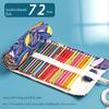 24/36/48/72 Hole Colorful Cloth Pencil Case Stationery Pencil Storage Bag Paint Brush Pen Bag Pencil Roll Case School Supplies