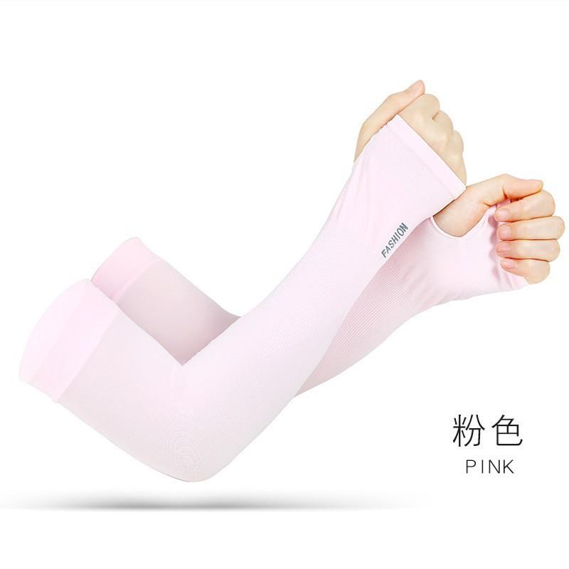 Ice Sleeves Men's Women's Summer Arm Guards Summer Ice Silk Sunscreen Sleeves Gloves Outdoor Ice Sleeves
