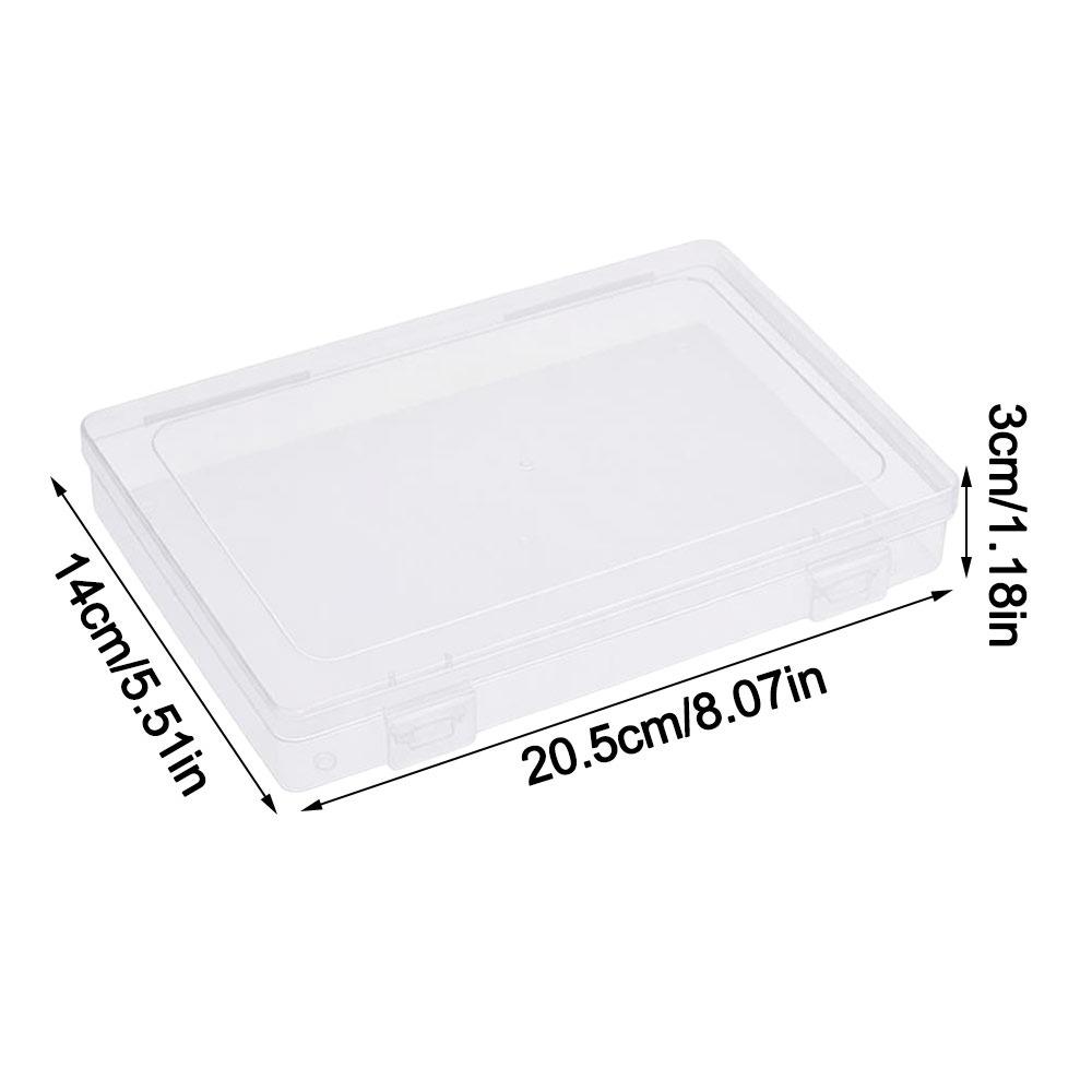 Transparent Desktop Storage Case Multifunctional Large Capacity Pencil Storage Box Dustproof Eco-Friendly PP Jewelry Organizer