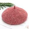 Female autumn and winter woolen bud hat literary small fresh three-dimensional painter hat warm knitted beret