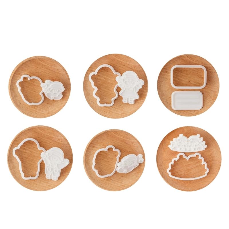Funny Dessert Molds Celebration Cookie Stamp Safe and Convenient Molds Set for Family Student and Kid Creativity