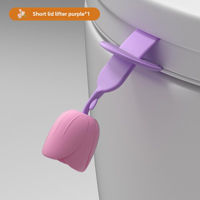 Poignée de levage de couvercle de toilette anti-salissure créative