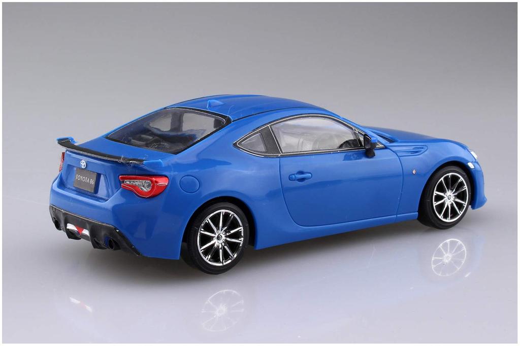 Aoshima Bunka Kyozai The Snap Kit Series Toyota 86 Bright Blue Plastic Model Kit 1/32 Pre-colored 03-E