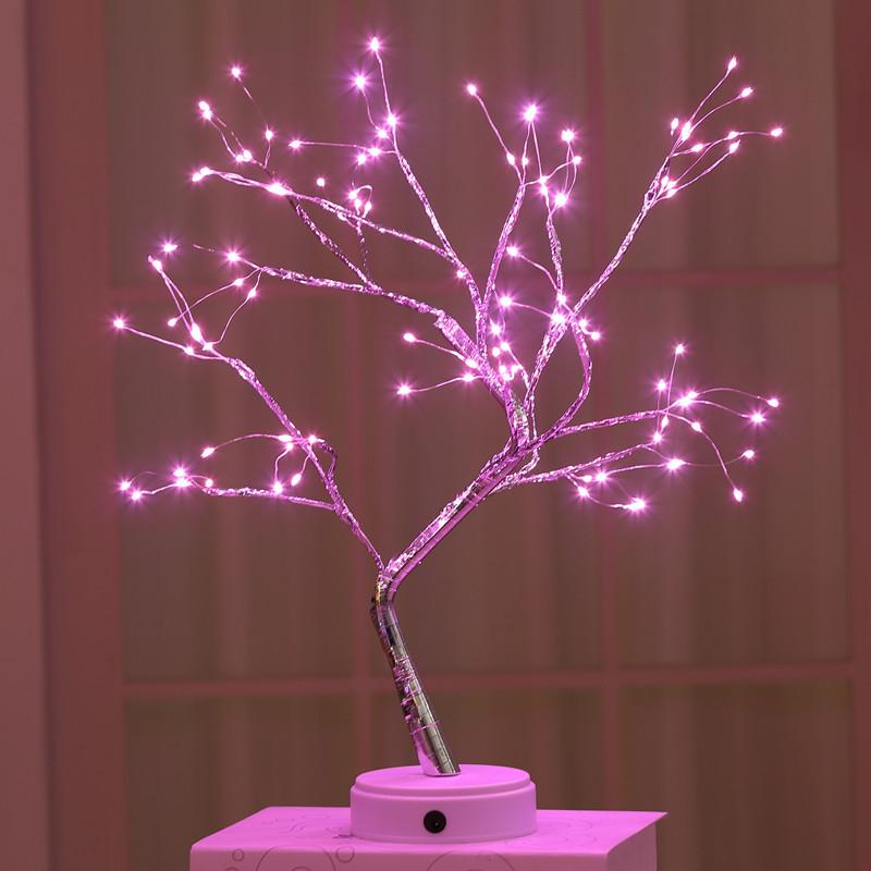 Cross-Border Hot Selling LED Tree Lights: Indoor Christmas Decorative and Birthday Gift Night Light Strip