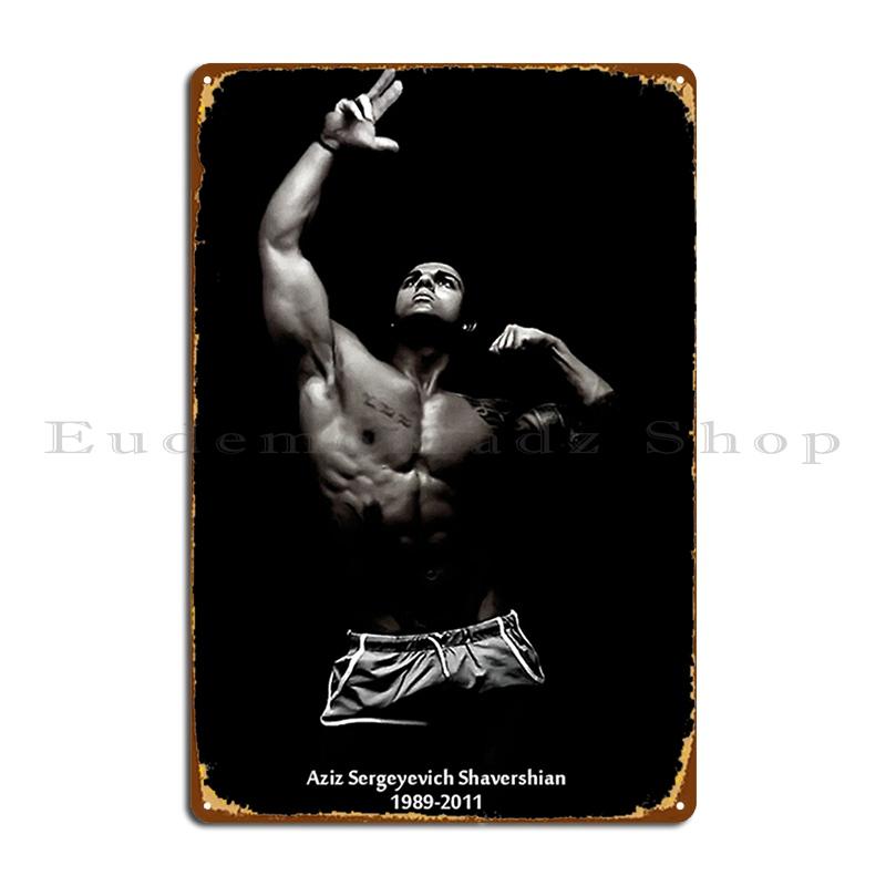 Zyzz Gym Metal Signs Pub Retro Plaques Designing Cinema Tin Sign Poster 20X30CM