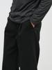 GENERALIDEA Man Classic Single-Pleat Wide Slacks [Black] / Sbe4M11007