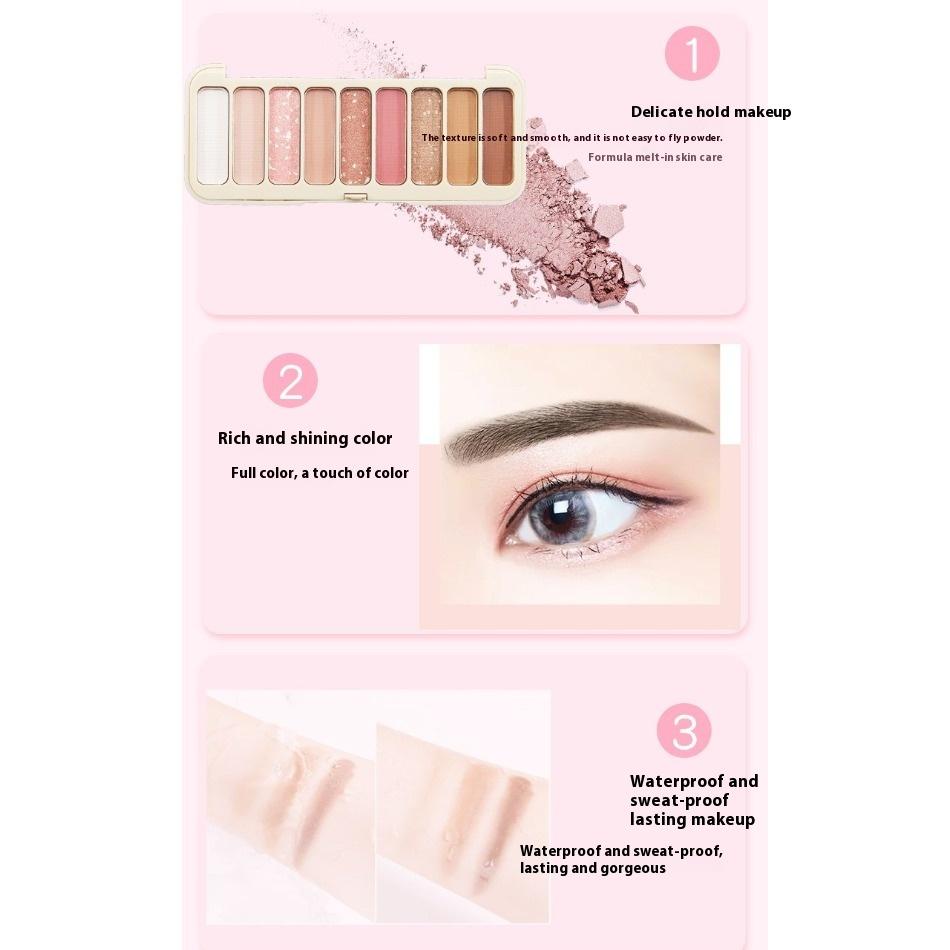Pearlescent Matte Earth 9 Color Eyeshadow Disc