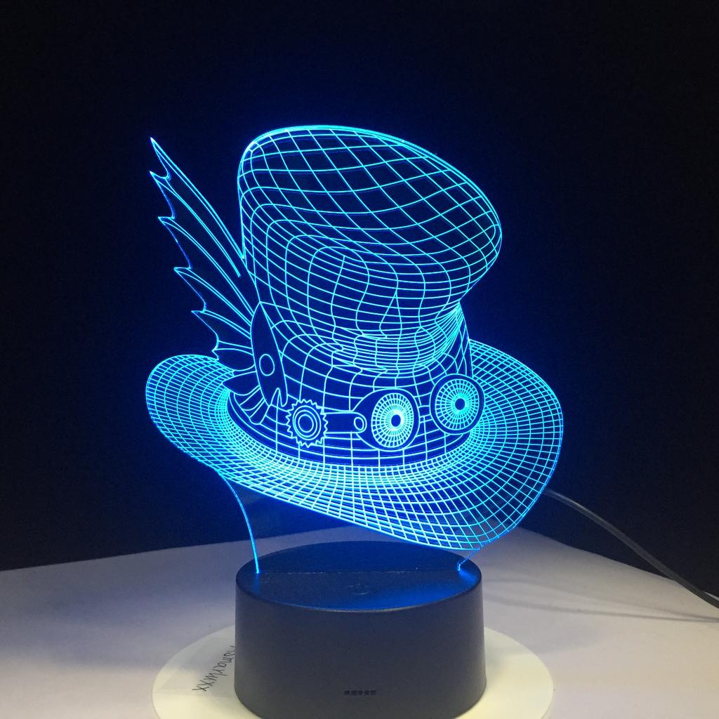 Factory Dropshipping ODM Rechargeable Touch Switch Dog Arylic Panel Box Table Night Lamp  16 Colors Change 3D LED Light