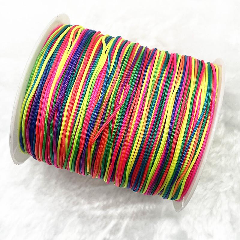 10Meters/lot 1.0mm Nylon Cord Thread Chinese Knot Macrame Cord Bracelet Braided String DIY Tassels Beading String Thread