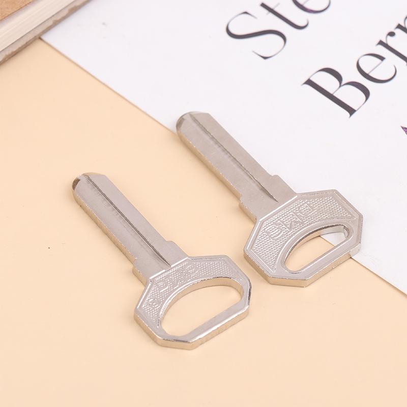 10Pcs Key Embryo Middle Slot Small Square Computer Punching Dms Key Blank Fingerprint Lock Password Lock Blank
