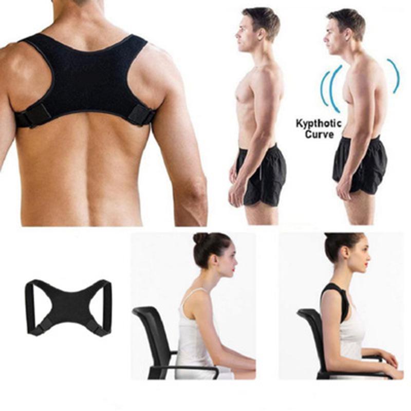 Cinto Corretor de Postura Dorsal Unisex para Adultos - Suporte para Corcunda e Pós-parto com Ajuste de Expansão Torácica.
