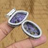 Easter Deal 925 Sterling Silver Copper Russian Charoite Gemstone Vintage Pendant