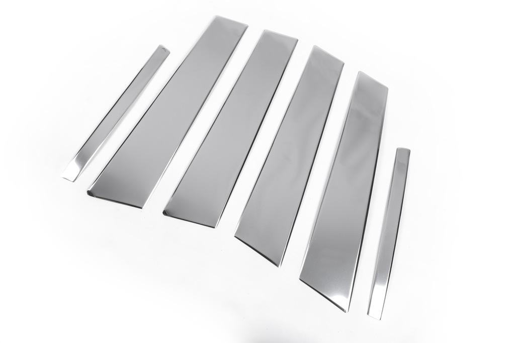 Türsäulenleiste (6 Stück, Edelstahl) für Fiat Tipo 2016-