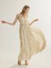 Sinseuden Of Ruffle Sleeveless Long Dress