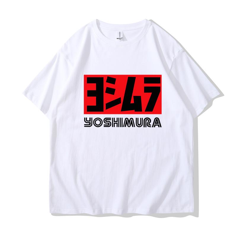 2024 Men Yoshimura Tee Shirt Classic Japanese Motorcycle Exhaust T-shirt Fashion Funny T-shirt Men Cotton Brand Teeshirt