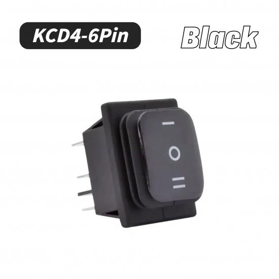 KCD4 Waterproof Sealed Rocker Switch 6Pins Heavy Duty DPDT Momentary 16A 250VAC 12V 220V with Lamp Rocker Switch Power Button