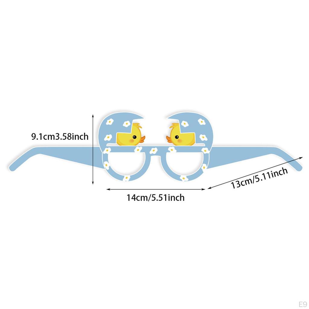 Cute Easter Egg Eyeglasses Photo Props Theme Bunny Carrot Glasses for Birthday Parties