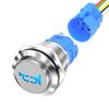 [EL]16mm 12V Momentary Speaker Speaker Button Toggle Switch Installation Hole With Car Pre Wiring Socket