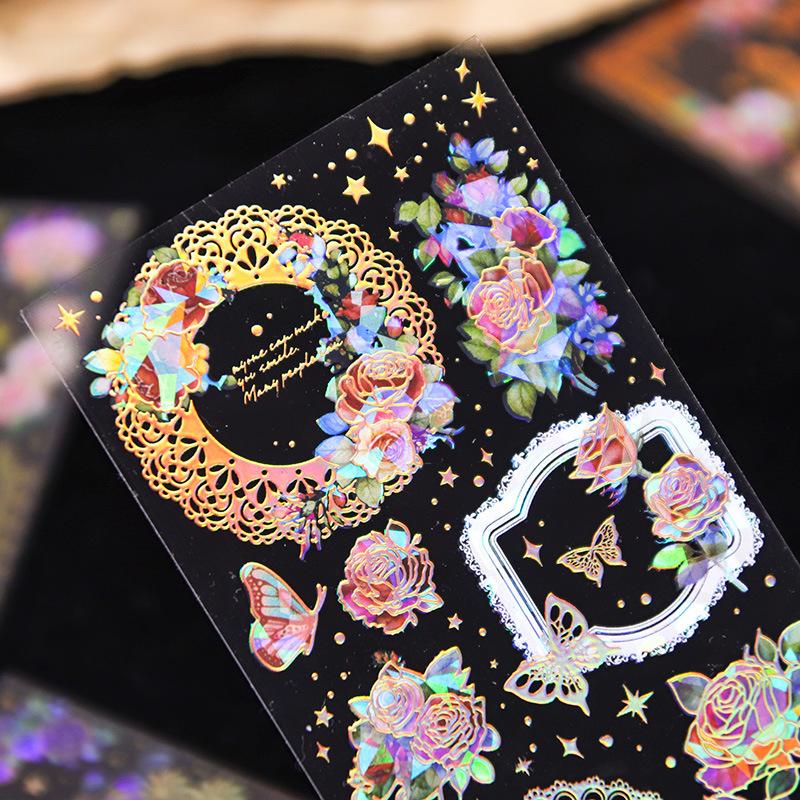 Αυτοκόλλητο 3D θερμοτυπίας σε σχήμα κοχυλιού για σημειωματάρια