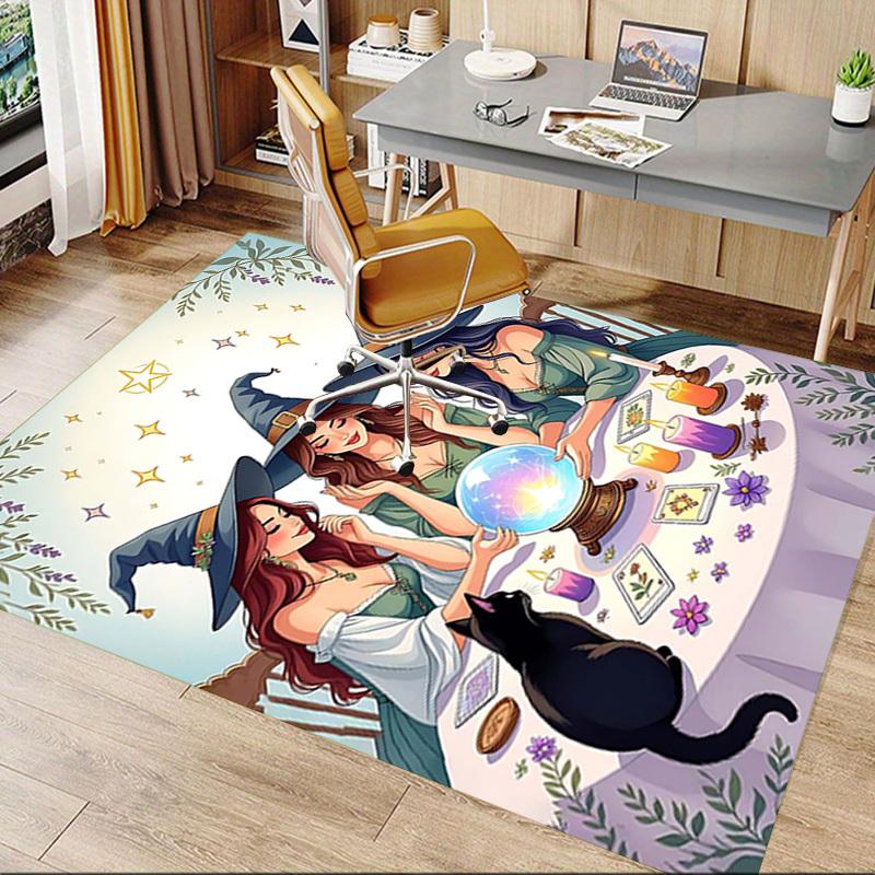 1PC Witchcraft Magic Extra Large Non Slip Floor carpet, Office, family, bedroom, Studio   Large Area Rug Indoor Rugs, , Vibrant Colors