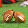 Fashionable Basketball Keychains Sturdy PU Sponge Pendant Keyrings Accessory for Sports Fans and School Clubs Daily Use