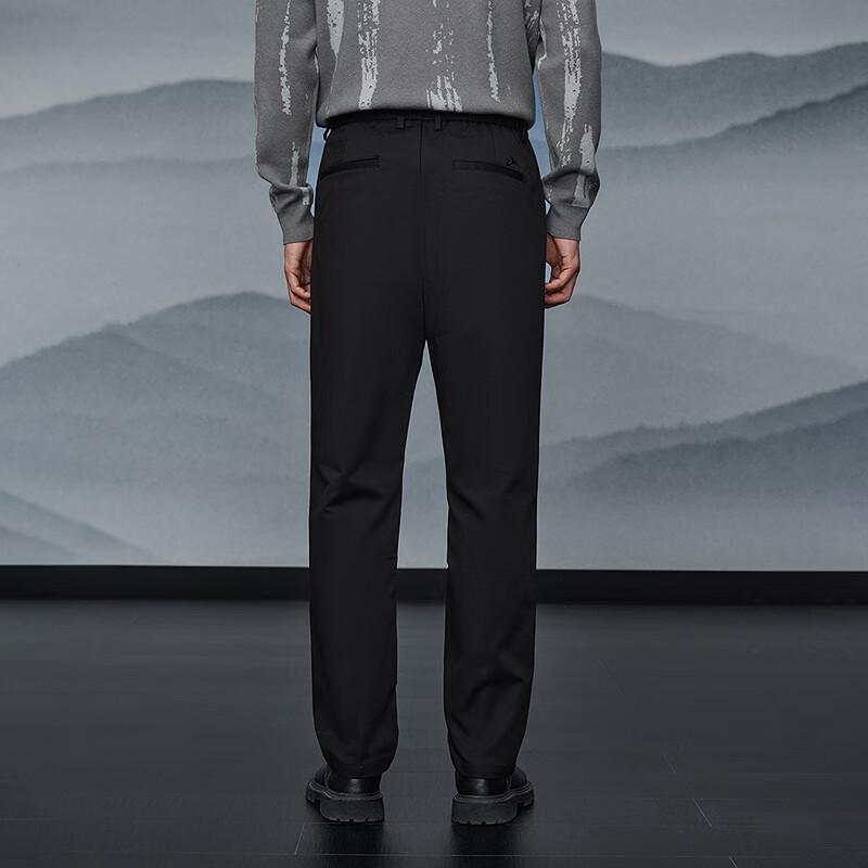 HLA Men's Autumn Casual Elastic Waist Straight-Leg Pants