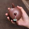 190ml Vintage Yixing Purple Clay Teapots Handmade Gourd Pot Raw Ore Section Mud Kettle Chinese Zisha Tea Set Drinkware Supplies