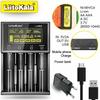 LiitoKala LCD Display Fast Charging Auto-Detect 18650/AA/AAA Multi-Protection USB-C Input Lii-M4S/M4 Smart Charger