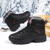 Men Waterproof Snow Boots Super Warm Winter Plush Shoes Men Sneakers Work Shoes Outdoor Male Hiking Boots Anti-slip Ankle Boots