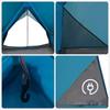 Family Tent with Roof Blue and Grey 256 X 256 X 185 Cm