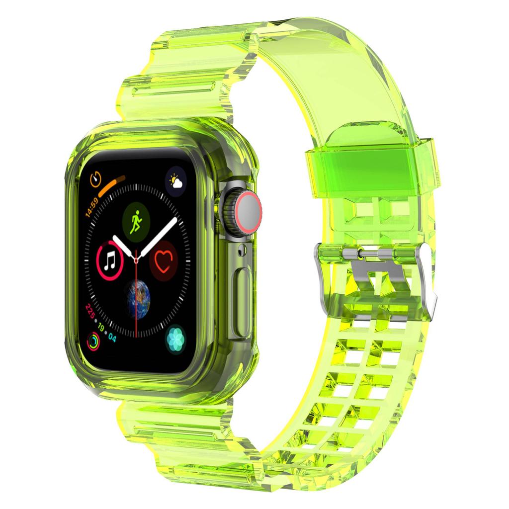 For Apple Watch Series 8 7 45mm/6 5 4 SE SE (2022) 44mm/3 2 1 42mm Integrated Watch Case Adjustable Watch Strap