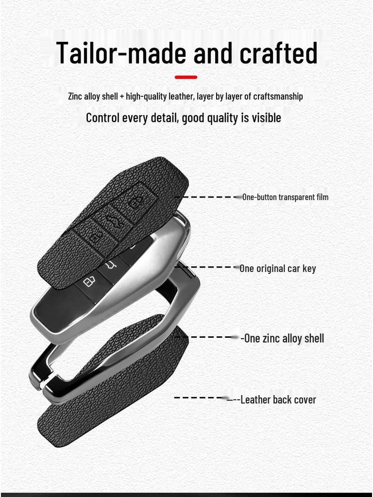 Compatible Key Case for Shuxiangjia Chery iCar 03 ICAUR03t Long-Endurance Yuexiang 25/24 Model