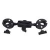 Double Clamp Mount Bracket with 360 Degree Ballhead Articulating Arm Umbrella Holder Camera Clamp Pole Clamp for