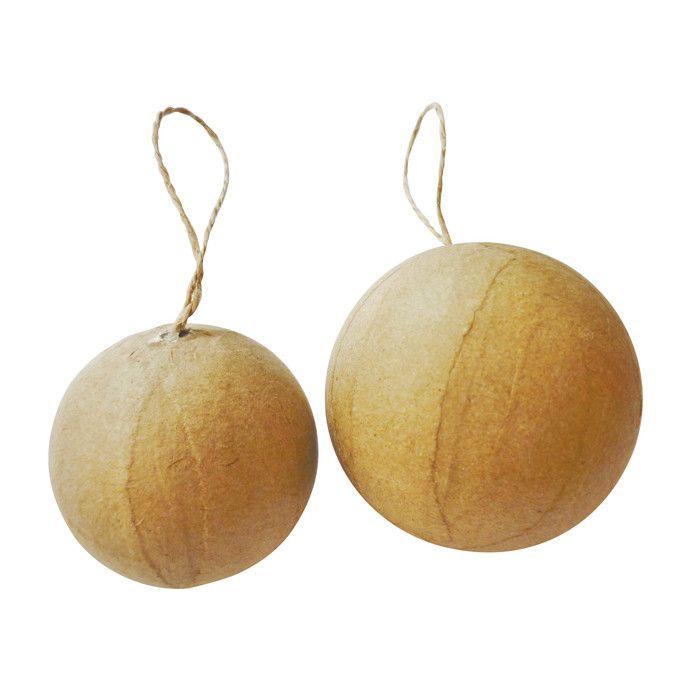Boules de Noel en papier mâché (x40)
