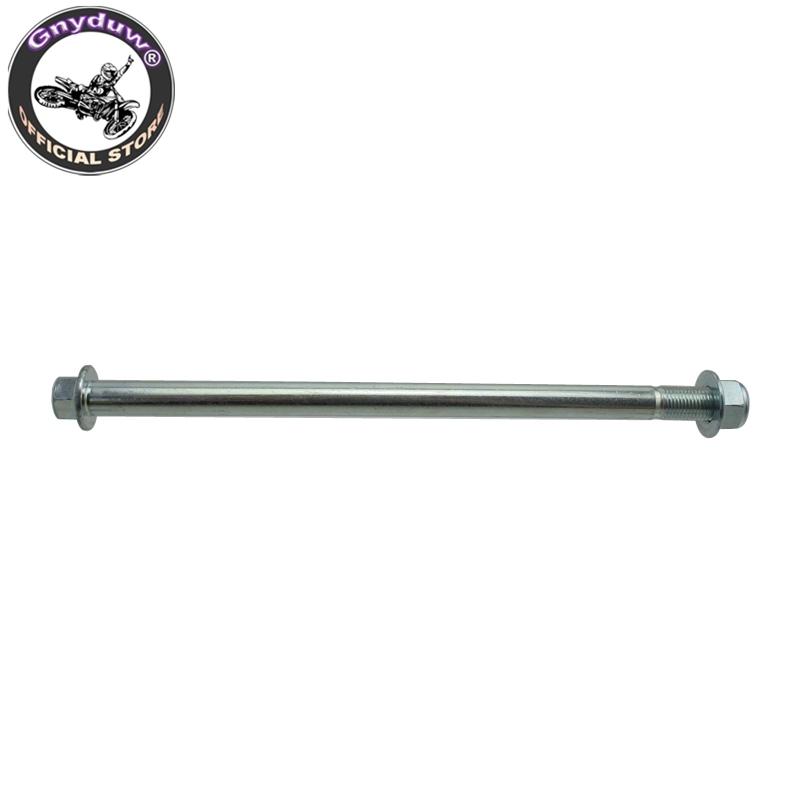 Gnyduw Durable 12mm 225mm Wheel Axle For 50cc 70cc 90cc 110cc 125cc Pit Dirt Bikes Scooters Moped Motorcycle Parts