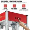 Popcorn Popper Machine Countertop Popcorn Maker 1440W 12 Oz 80 Cups Red