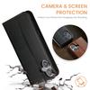 FIERRE SHANN For iPhone 16 Case PU Leather Flip Stand Wallet Phone Cover