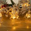 1.5/3m 3D Christmas Reindeer LED Deer String Light Xmas Tree Hanging Fairy Lights Christmas Home Party Decor Navidad Decorations