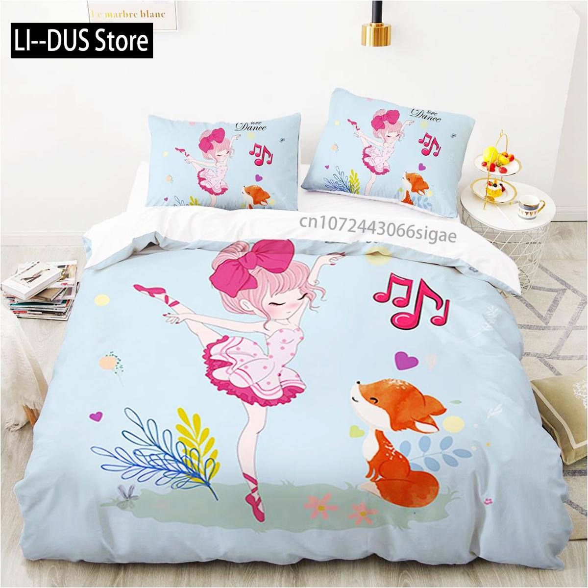 

Comforter Girl King Full Size Purple Fairy Casting Magic Twin Bedding Set Microfiber Cartoon Style Girly Theme Comforter (quilt)-EU Single(135*200cm)3pcs
