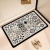 Bathroom Absorbent Floor Mat, Diatom Mud Quick-drying Mat, Toilet Door Carpet, Toilet Anti-skid and Anti-drop Foot Mat