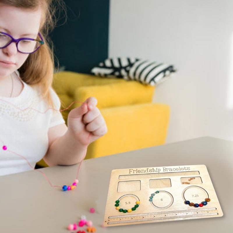 Wood Bead Sorting Tray Jewelry Designing Tool Wood Bead Organizer Board Wood Bead Board Jewelry Making Board for Jewelry