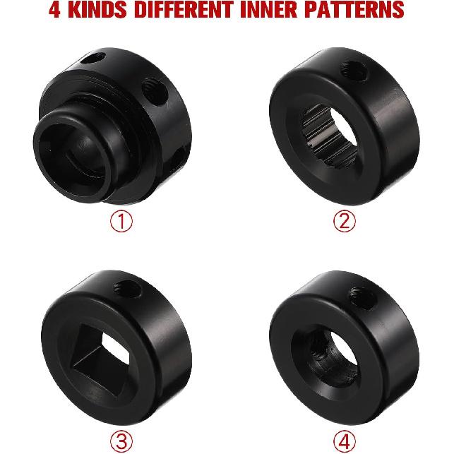 BESPORTBLE Window Crank Handle Aluminum Universal Car Wagon Door Window Crank Handle Winder Car Door Accessories (Black)