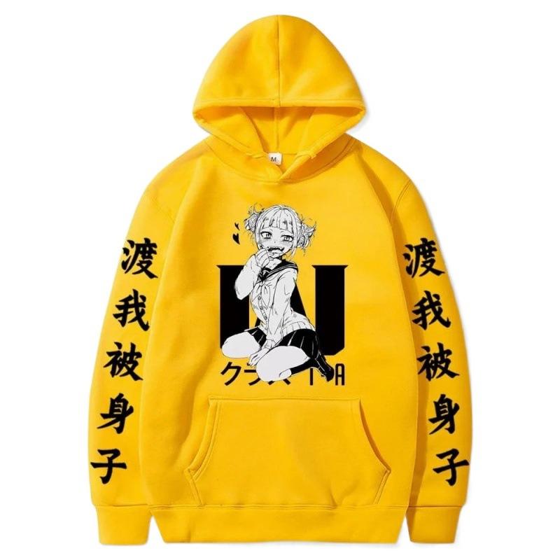 Himiko Toga Japanese Animation Hoodies Women Men Long Sleeve Hooded Sweatshirts Unisex Cool Y2K Street Clothing