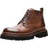 New Martin boots men's genuine leather men's boots British retro high-top leather shoes breathable platform boots