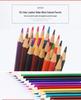 50-Color Hexagonal Water-Soluble Colored Pencil Set for Students & Adults