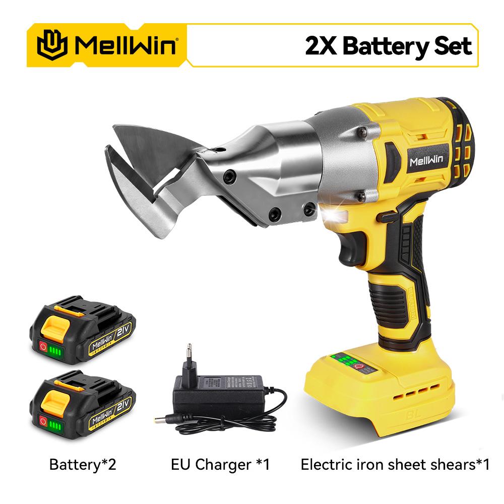 MELLWIN 1800W Brushless Electric Scissors Cordless Electric Iron Sheet Shears Home Multi Shears Tools For Makita 18V Battery Pin