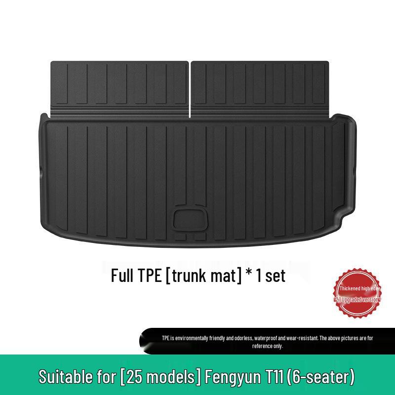 Chery Fengyun T11 TPE Car Floor, Trunk, and Seat Back Mats - Dirt-Resistant