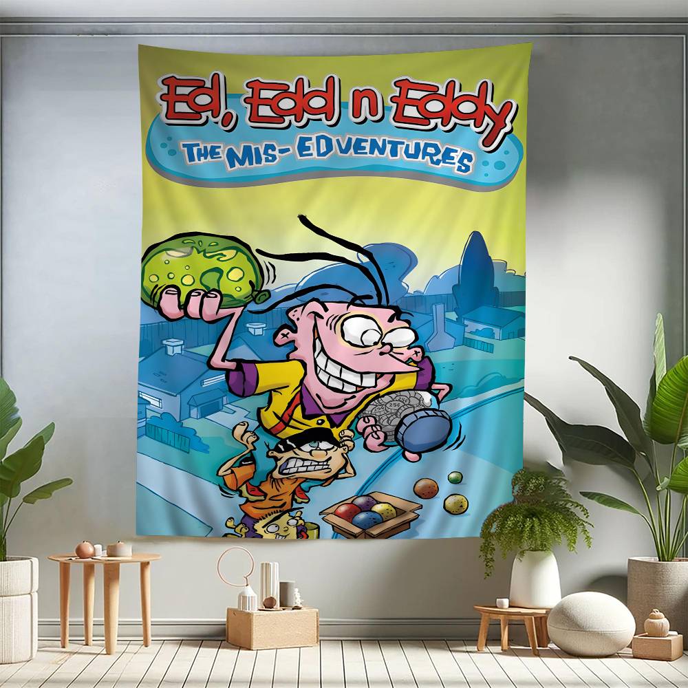 Cartoon EEd Edd N Eddy Anime Printed Large Wall Tapestry Cheap Hippie Wall Hanging Bohemian Wall Tapestries Mandala Home Decor