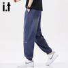 Izzueit Men's Tencel Blend Straight-Leg Jogger Pants
